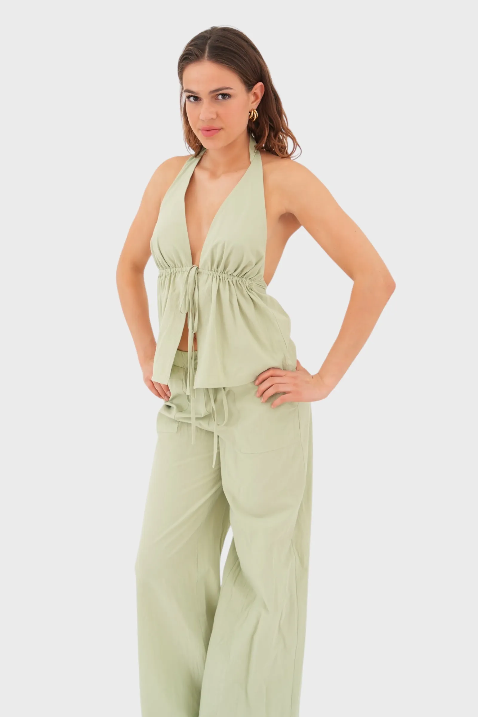 "Bora bora" top green sold by Meet Me There product image thumbnail 2