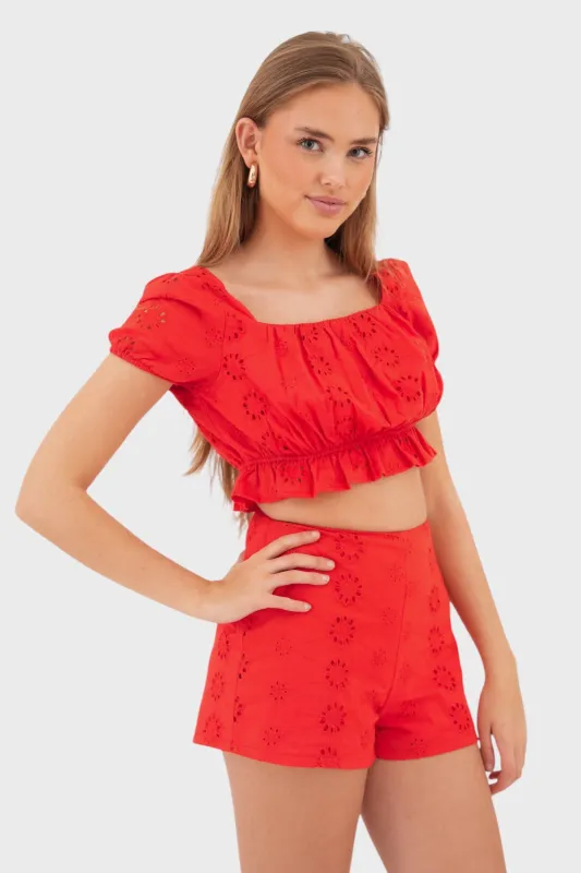 "Cherry" top red sold by Meet Me There