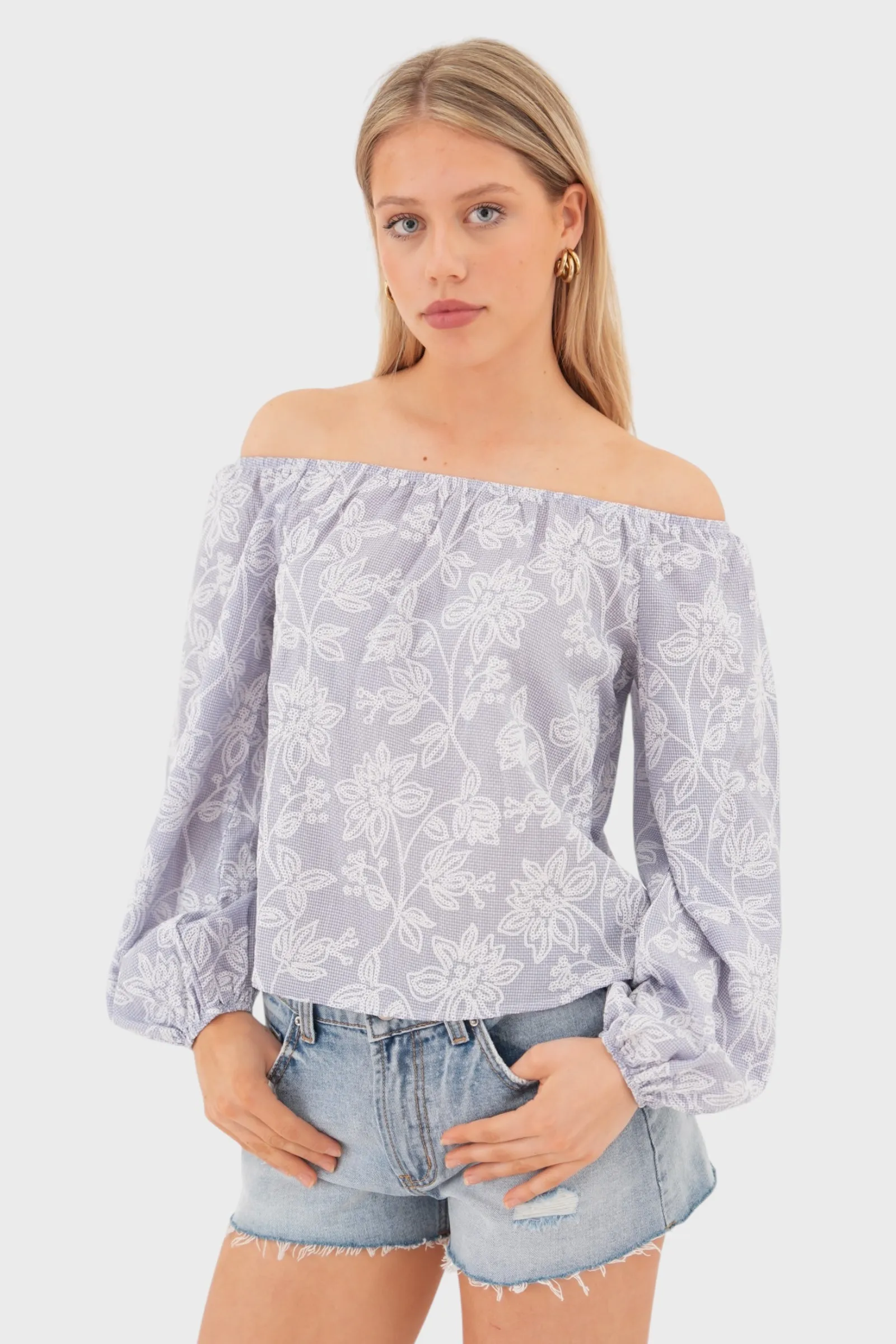 "Italy" blouse blue sold by Meet Me There product image thumbnail 2