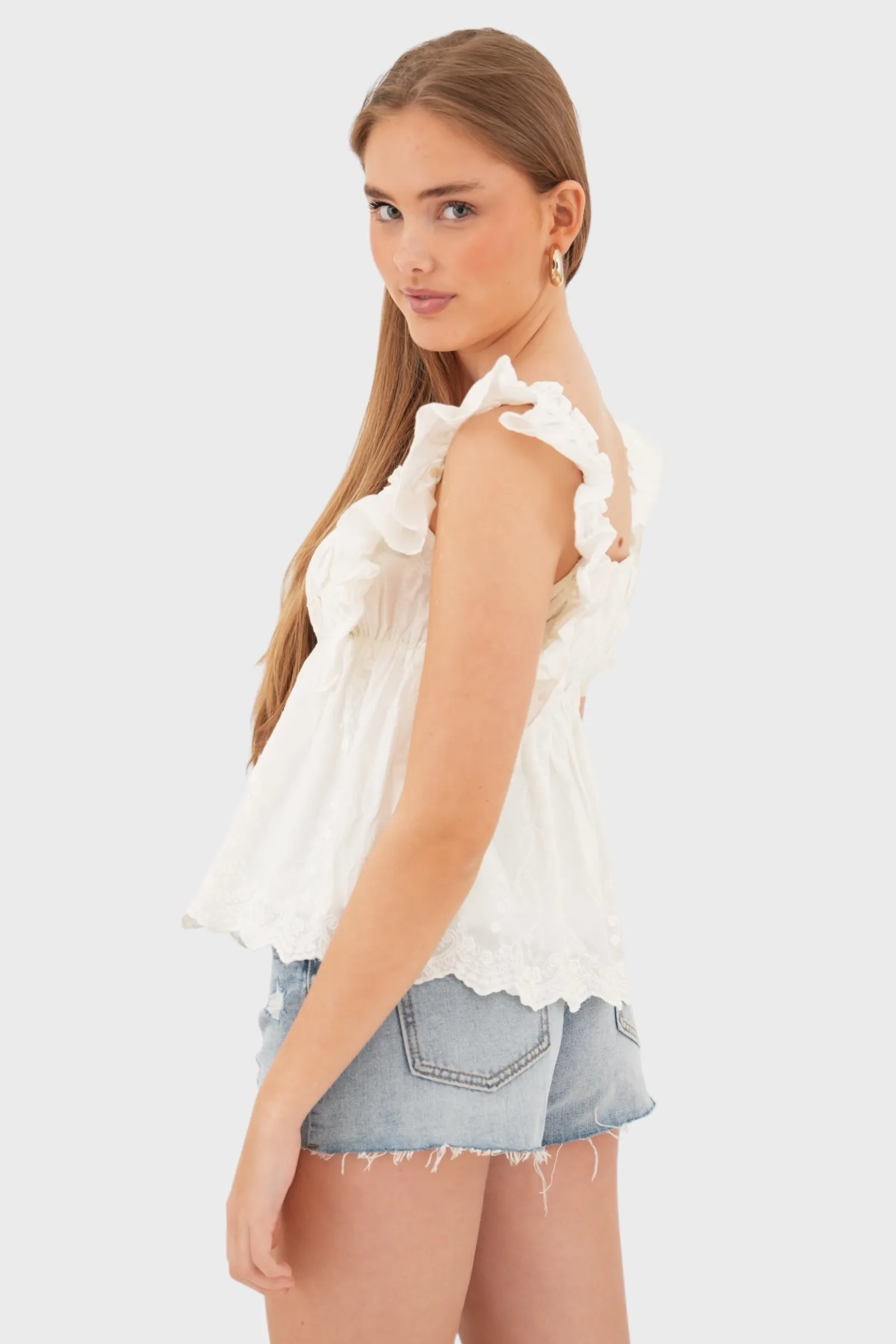 "Rome" blouse white sold by Meet Me There product image thumbnail 3
