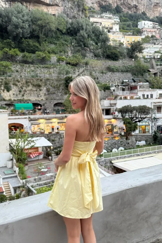 "Sunshine" dress yellow sold by Meet Me There