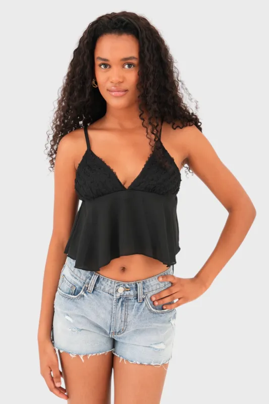 "Paris" top black sold by Meet Me There