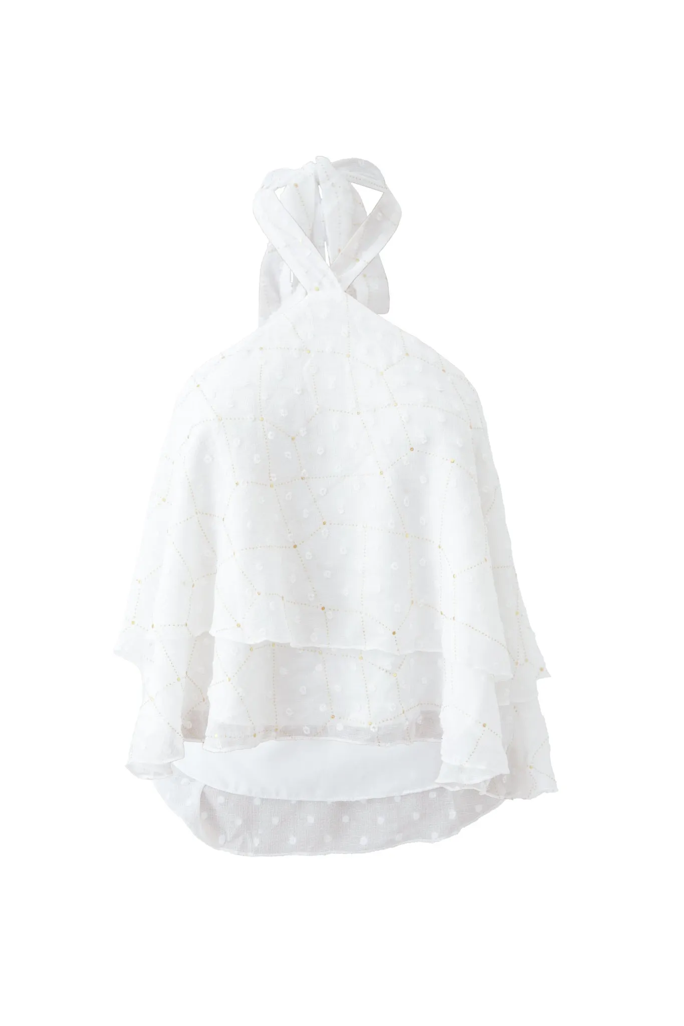 "Flowy" top white sold by Meet Me There product image thumbnail 3