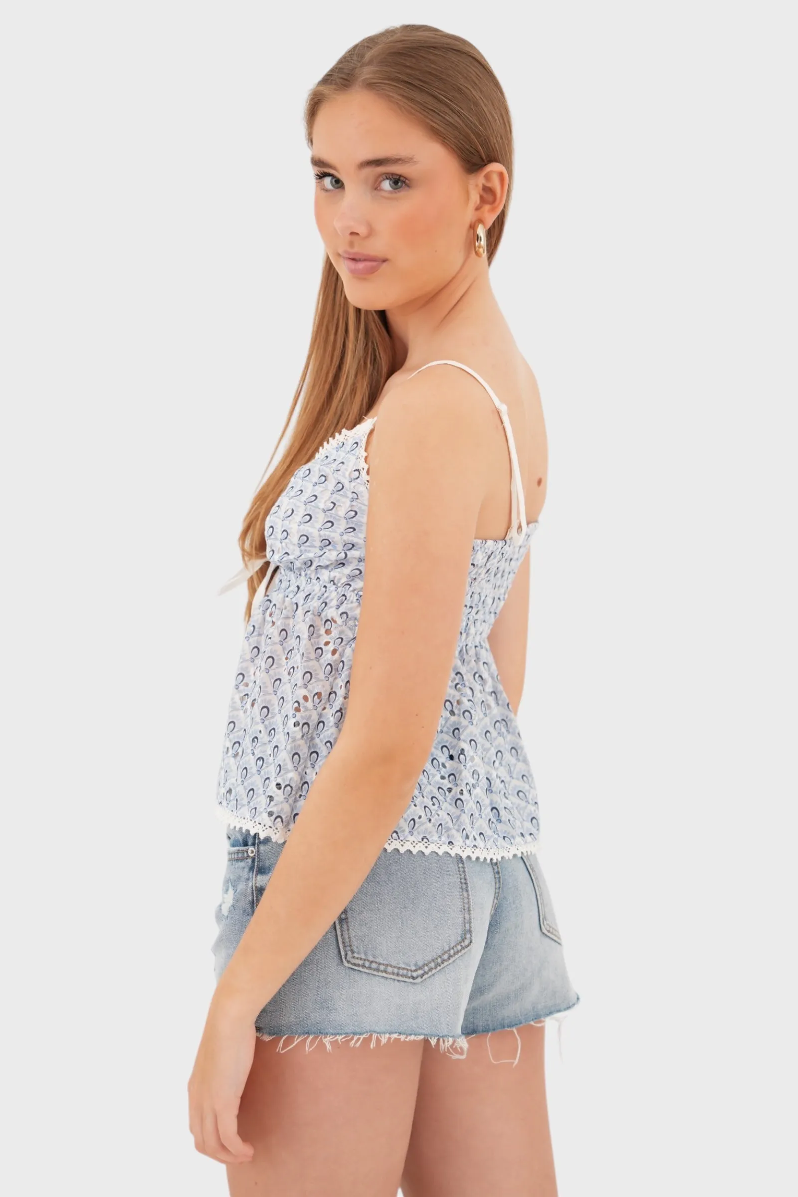 "Monaco" top blue sold by Meet Me There product image thumbnail 3