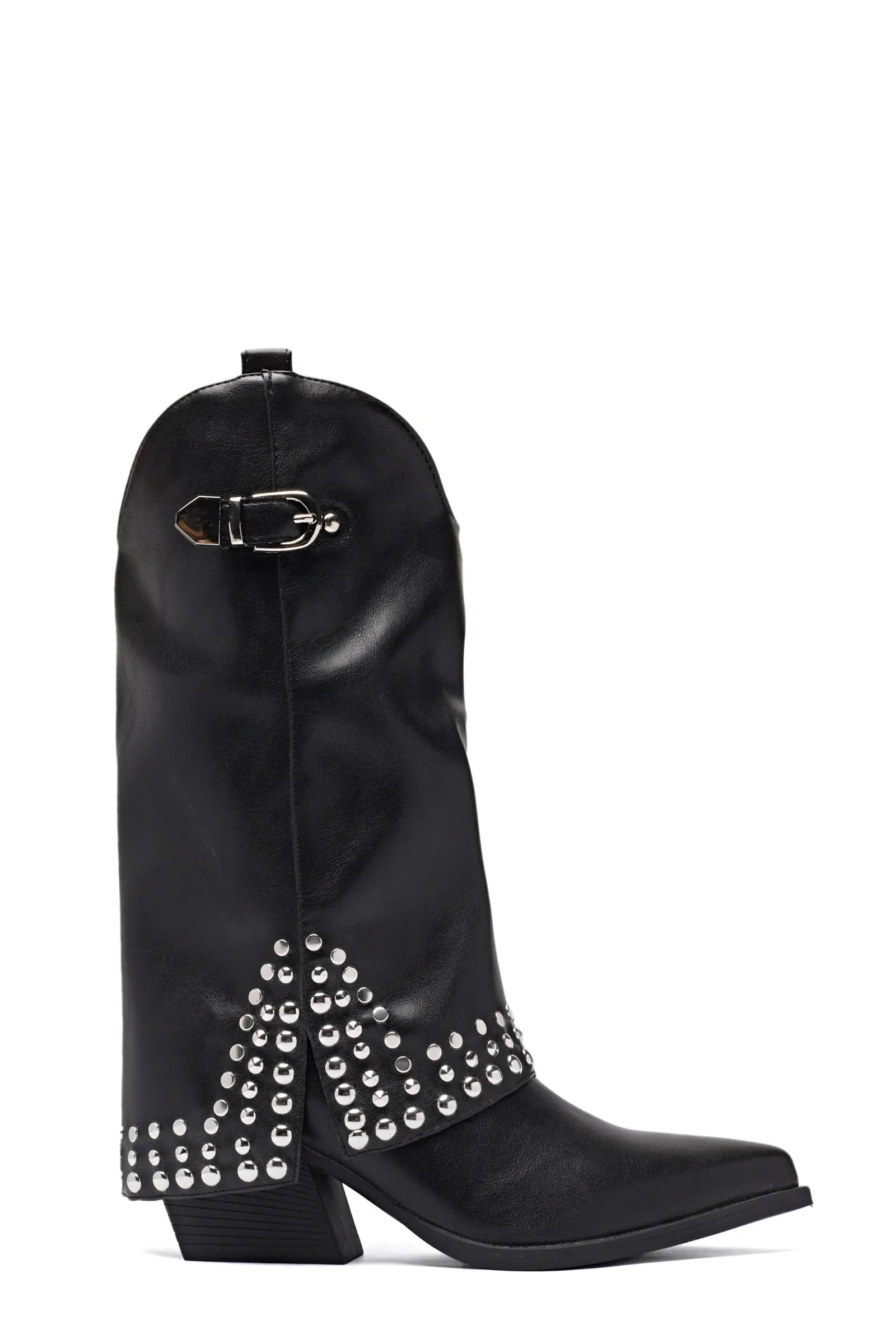 "Studded" boots black sold by Meet Me There