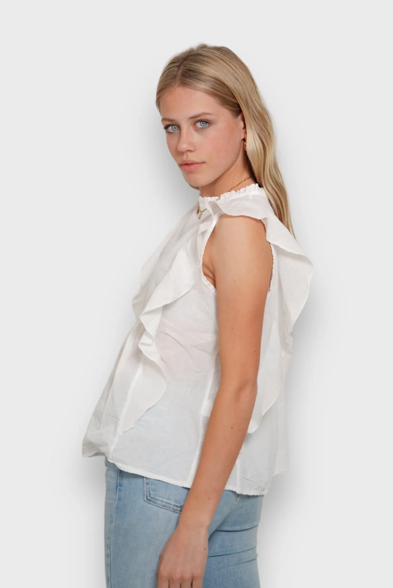 "Stella" blouse white sold by Meet Me There product image thumbnail 2