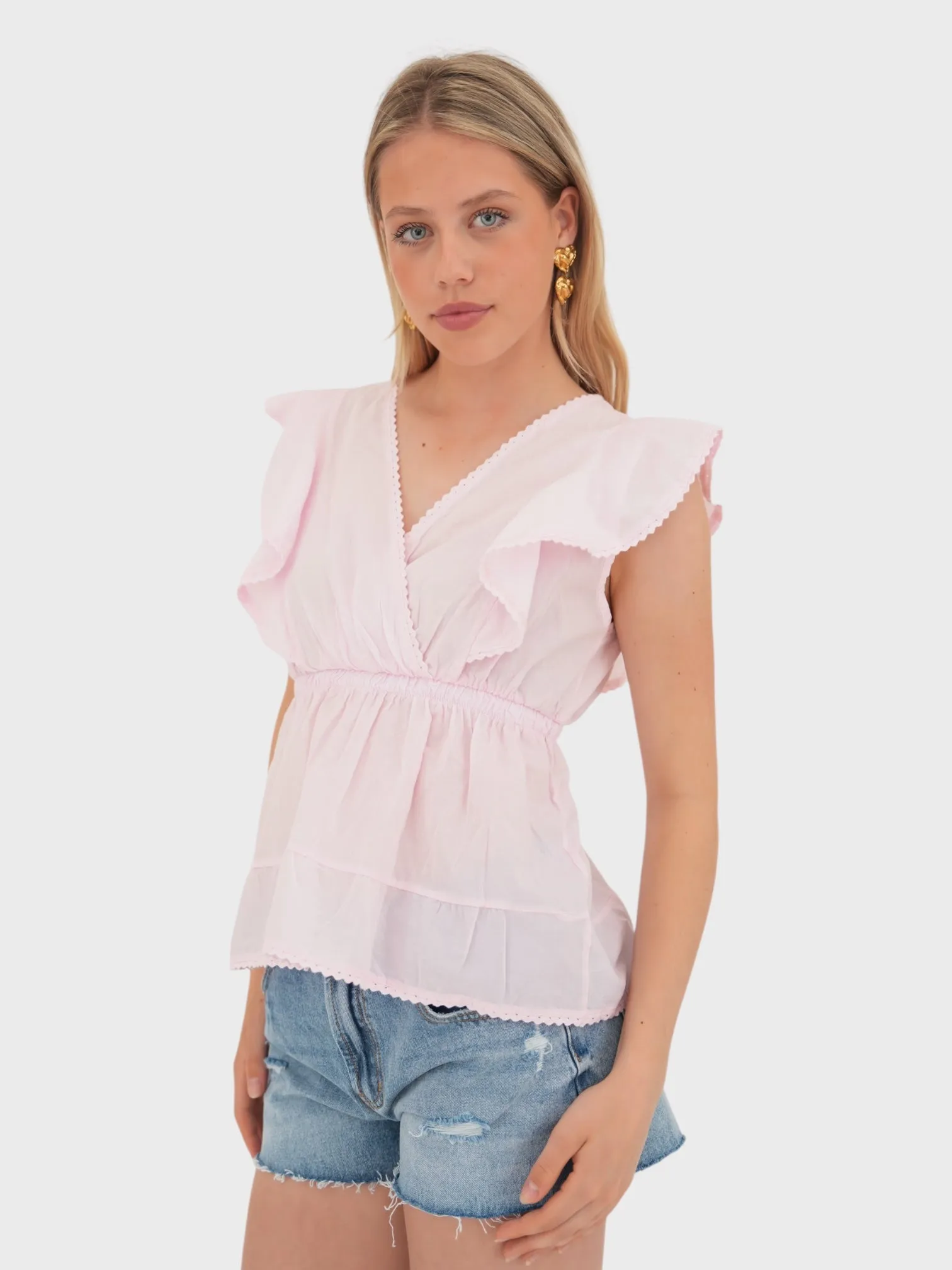 "Blooming" blouse light pink sold by Meet Me There product image thumbnail 2