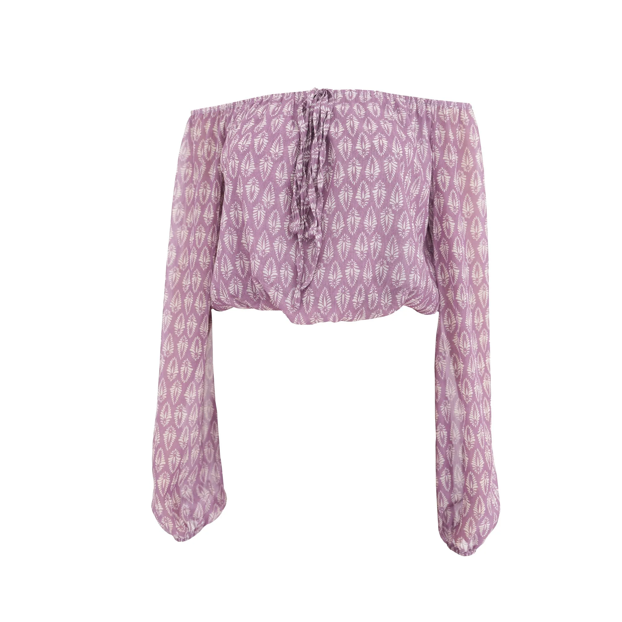"Stella" blouse purple sold by Meet Me There product image thumbnail 5