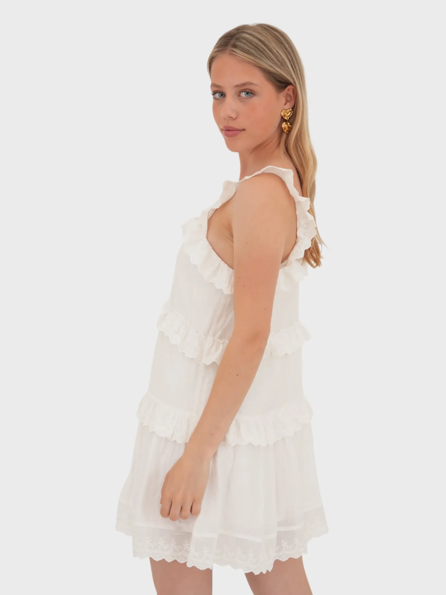"Ibiza" dress white sold by Meet Me There product image thumbnail 3