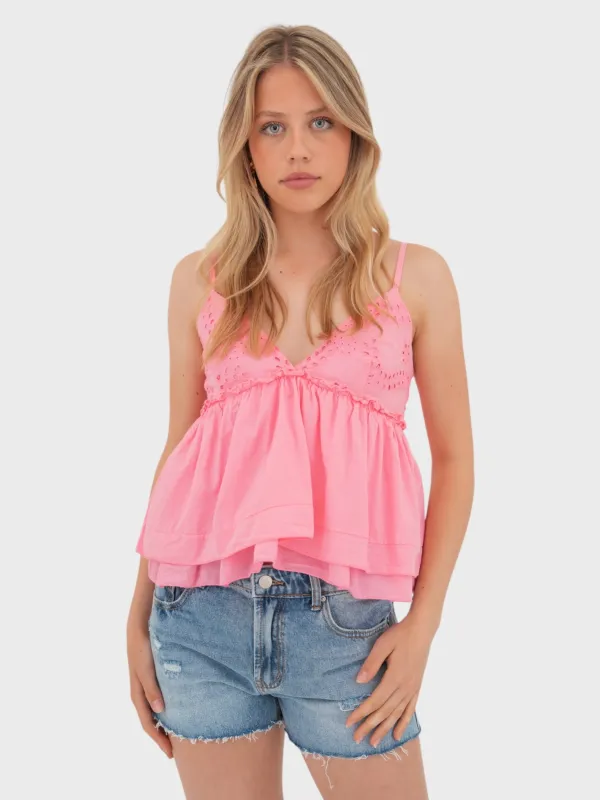 "Bella" top pink sold by Meet Me There