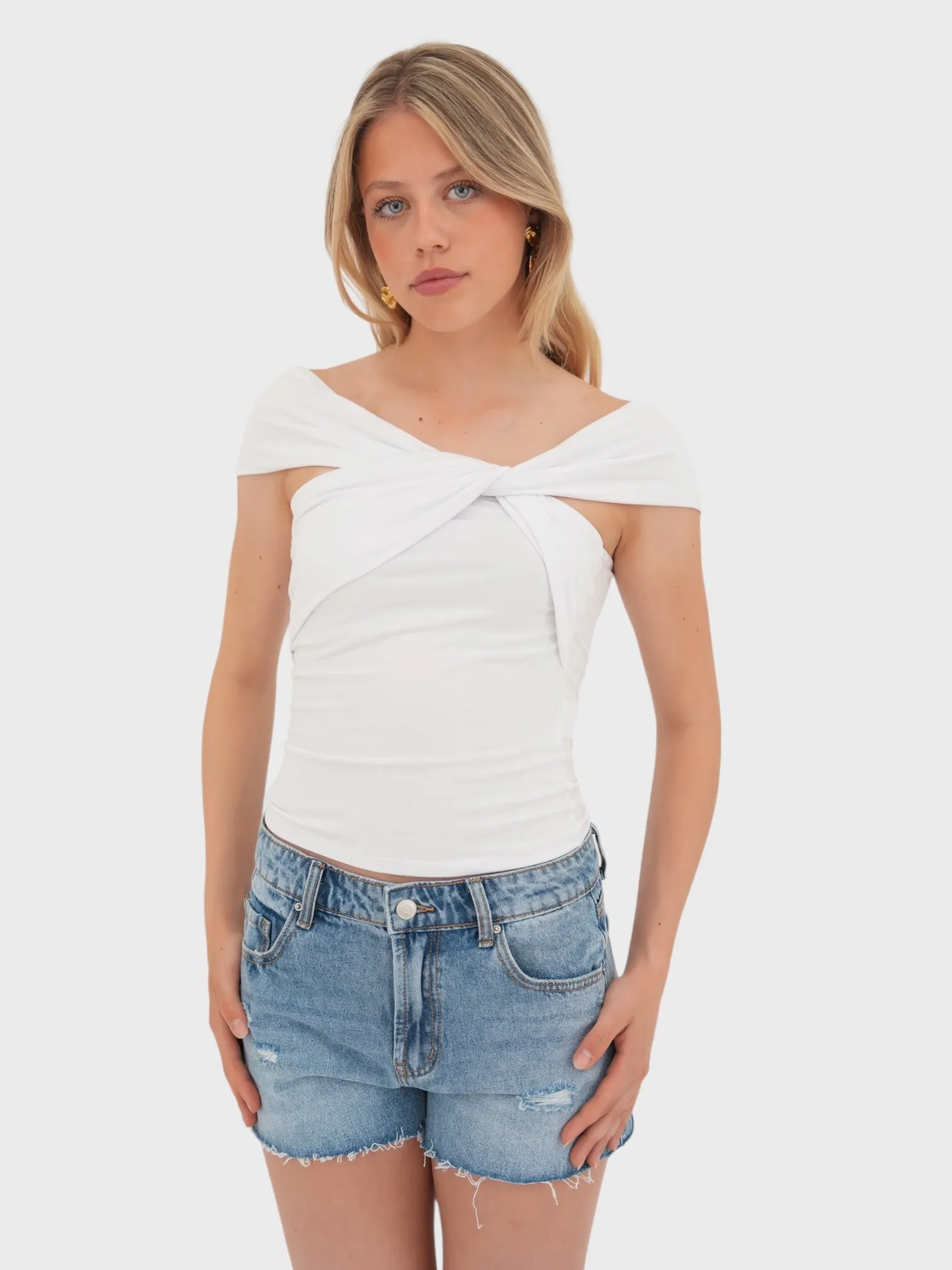 "Cannes" top white sold by Meet Me There product image thumbnail 2