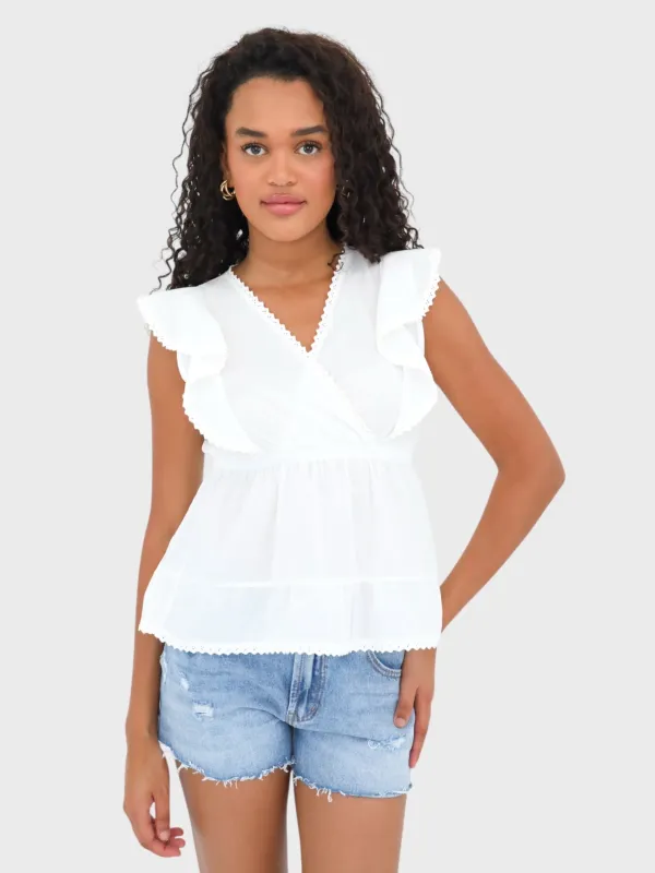 "Blooming" blouse white sold by Meet Me There