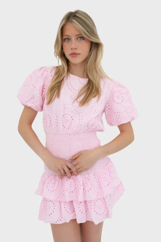 "Poppy" dress pink sold by Meet Me There