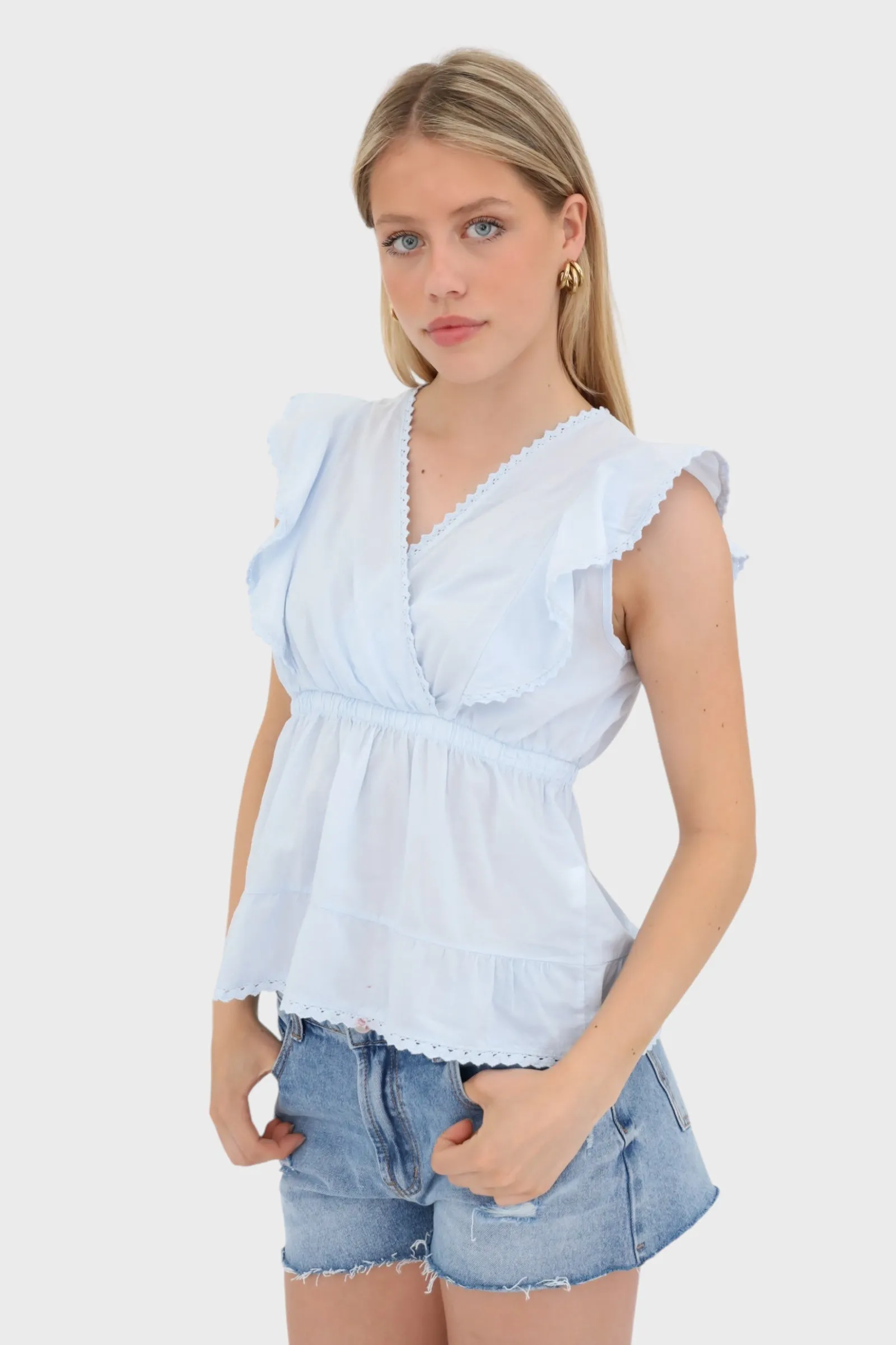 "Blooming" blouse blue sold by Meet Me There product image thumbnail 2