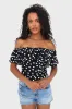"Off shoulder" top black sold by Meet Me There