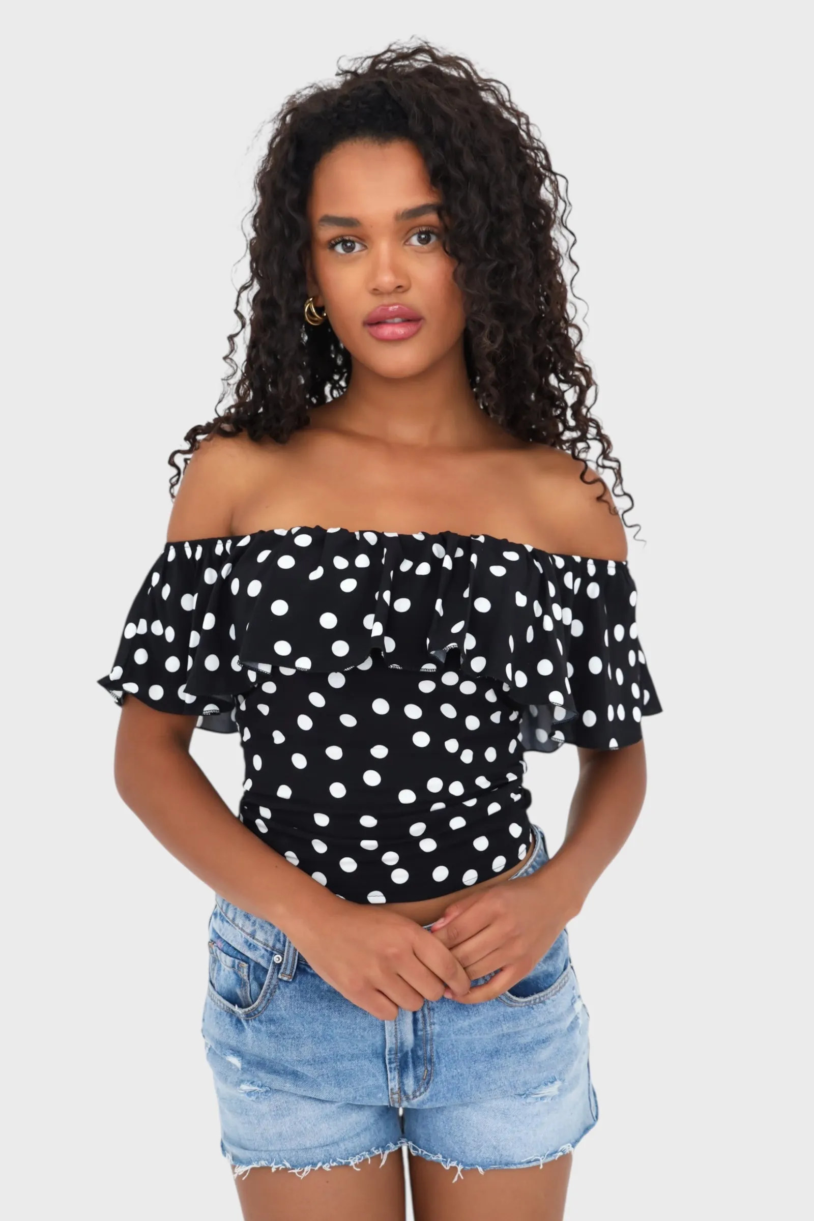 "Off shoulder" top black sold by Meet Me There product image thumbnail 3