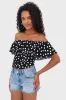 "Off shoulder" top black sold by Meet Me There
