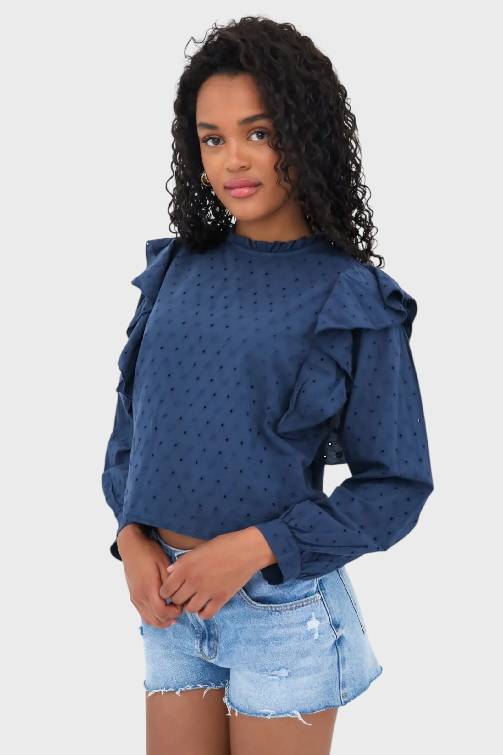"Flowy" blouse navy sold by Meet Me There product image thumbnail 2