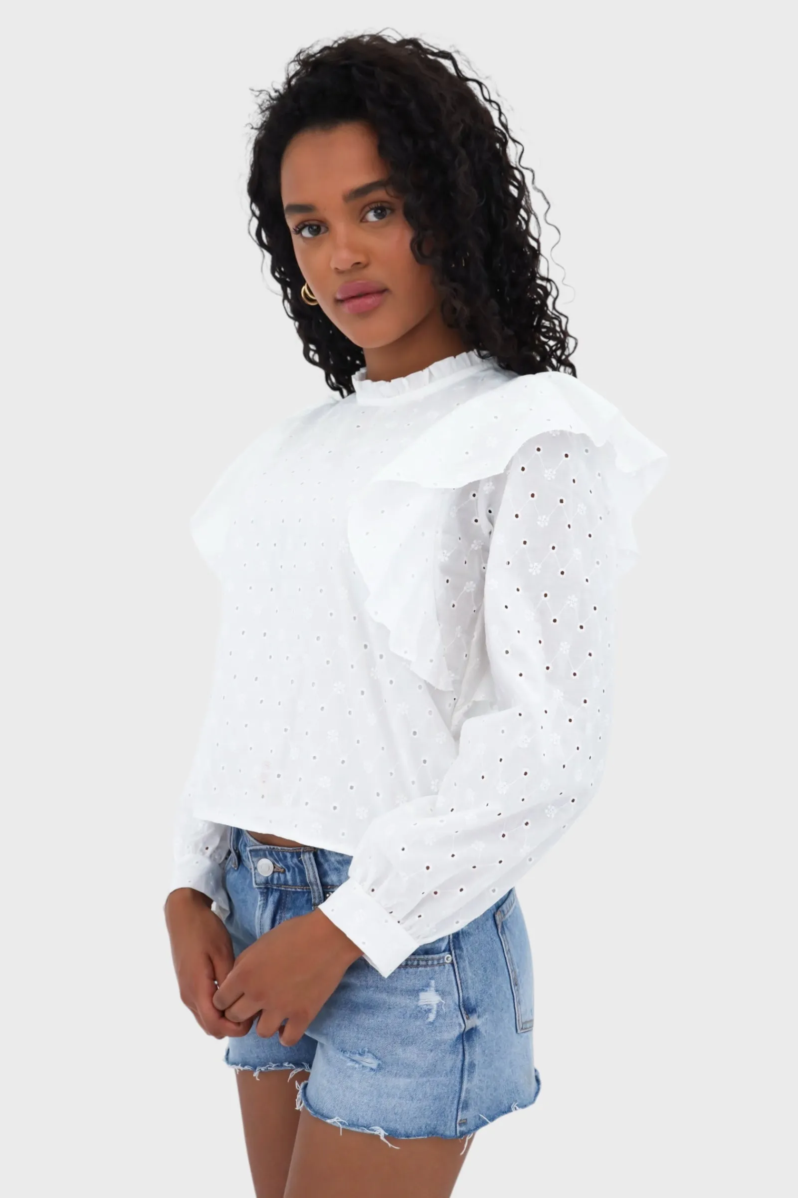 "Flowy" blouse white sold by Meet Me There product image thumbnail 2