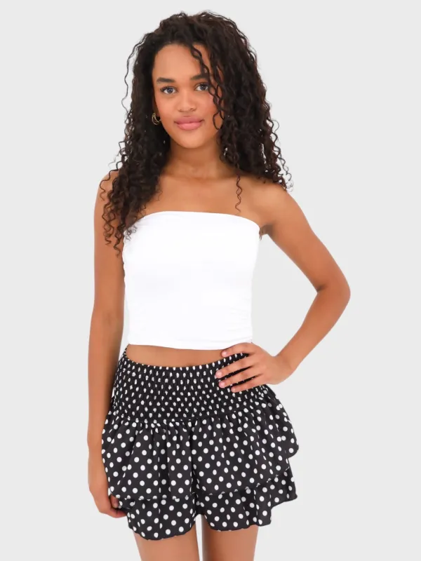 "Polkadot" skirt black sold by Meet Me There