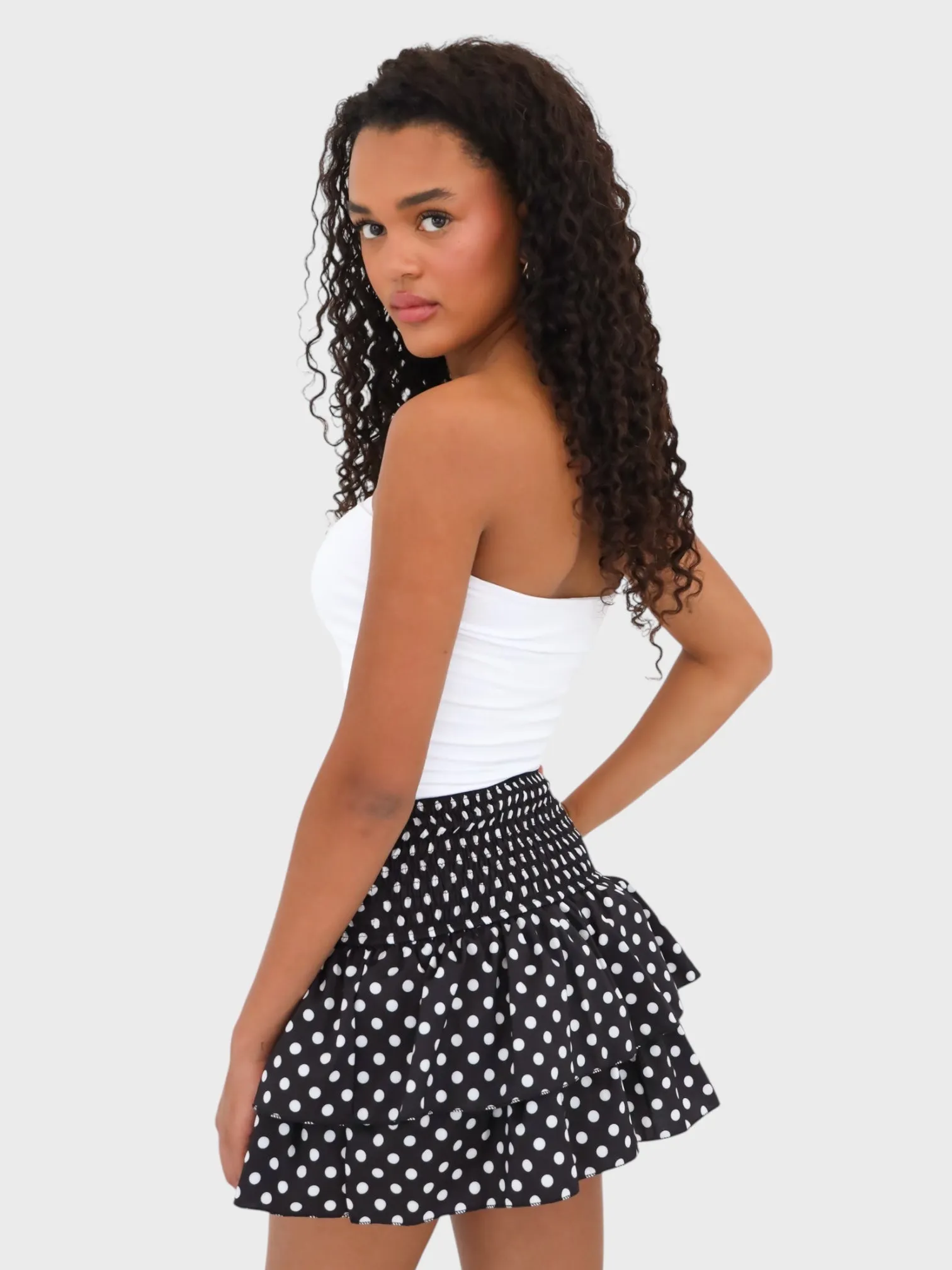 "Polkadot" skirt black sold by Meet Me There product image thumbnail 2