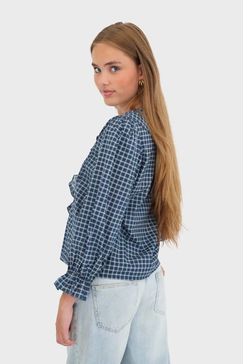 "Nora" blouse navy sold by Meet Me There product image thumbnail 2
