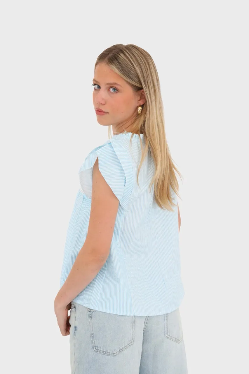 "Springday" blouse blue sold by Meet Me There product image thumbnail 2