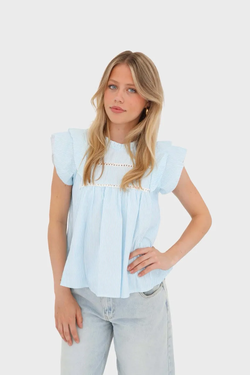 "Springday" blouse blue sold by Meet Me There