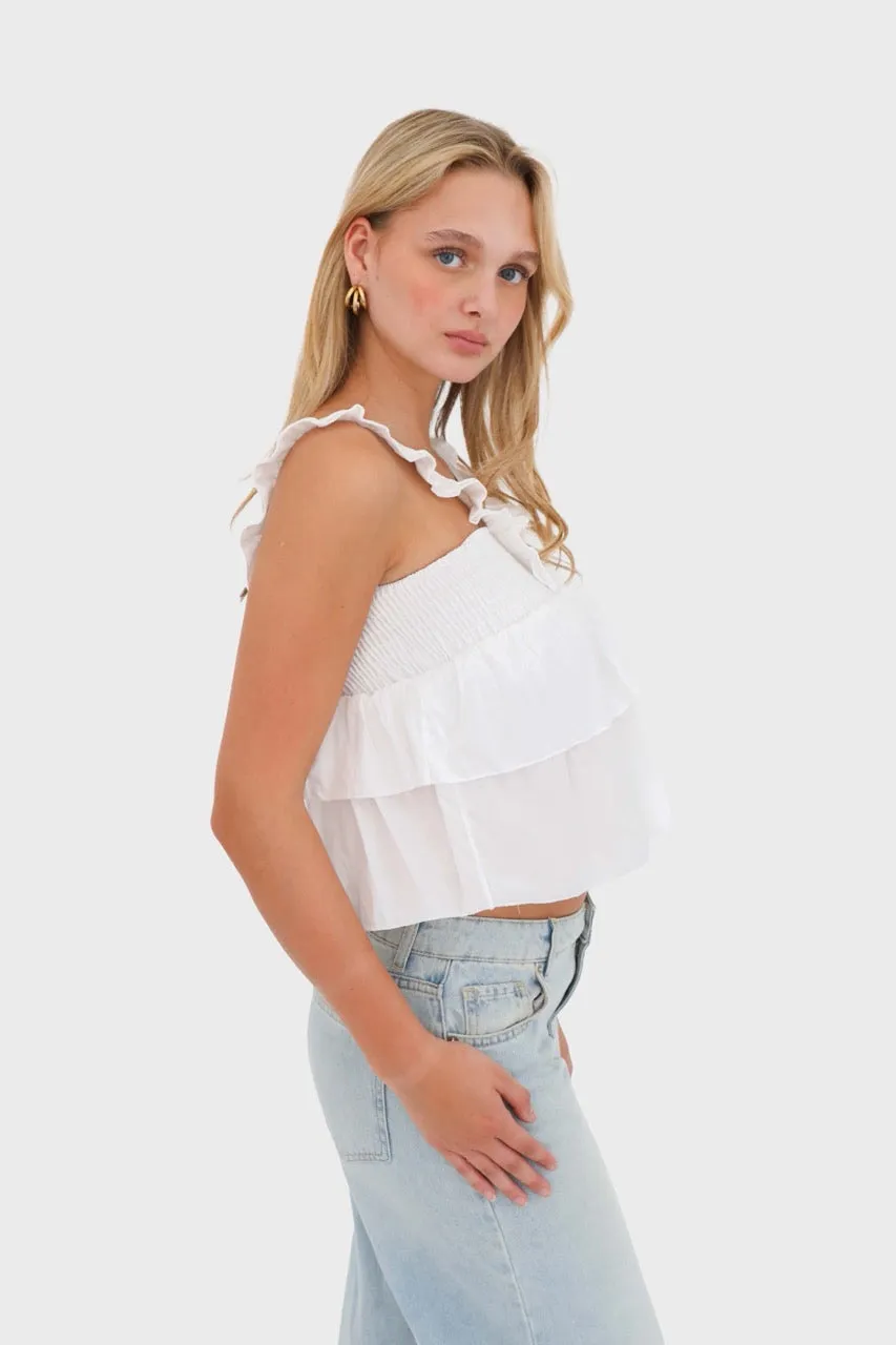 "Sweet" top white sold by Meet Me There product image thumbnail 2