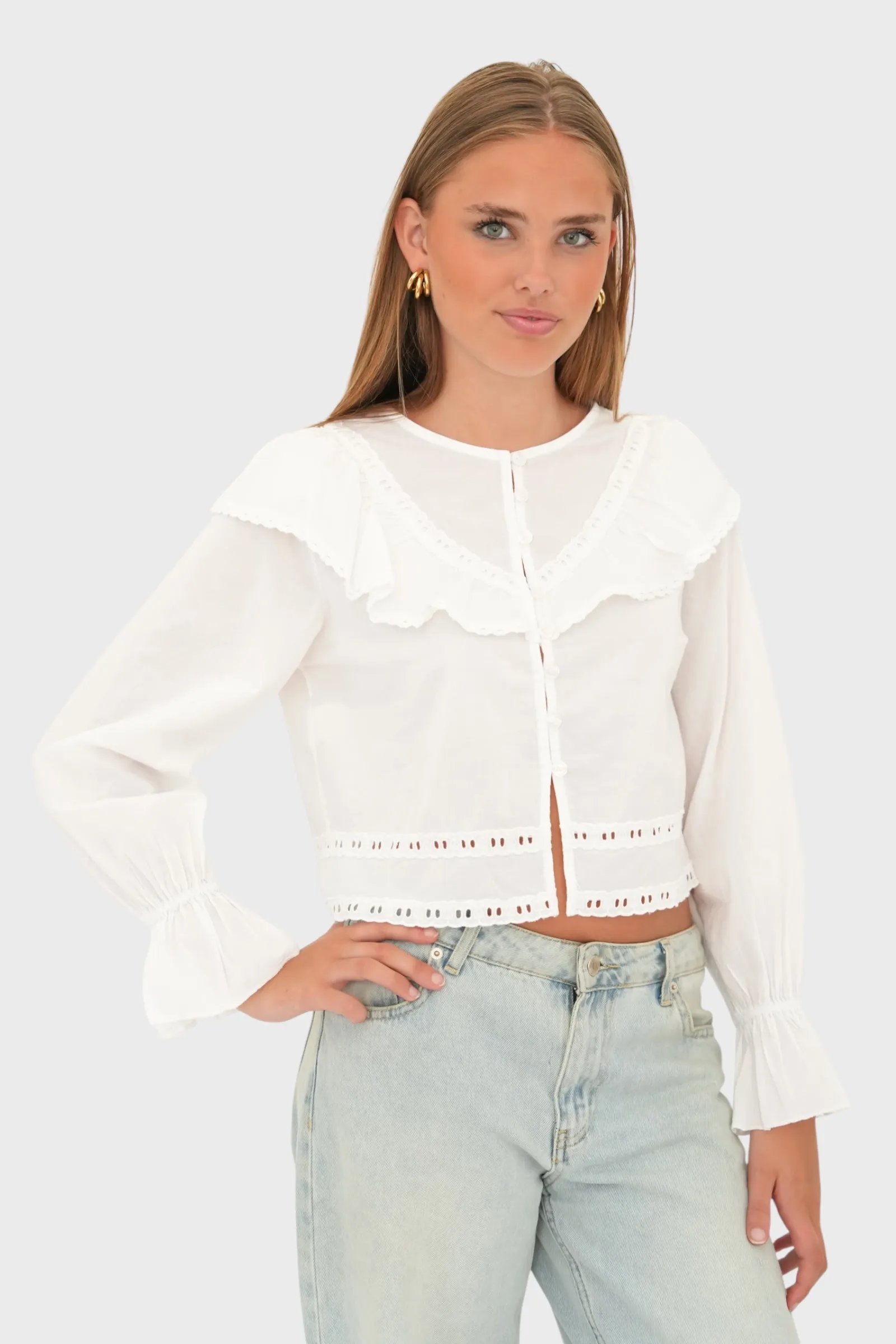 "Sweden" blouse white sold by Meet Me There product image thumbnail 3