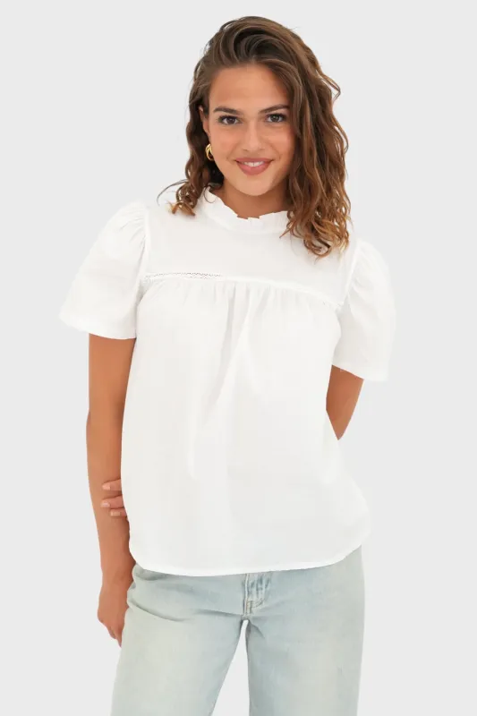 "Faye" blouse white sold by Meet Me There