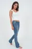 "Ripped" flared jeans dark blue sold by Meet Me There