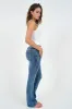 "Ripped" flared jeans dark blue sold by Meet Me There