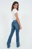 "Starry" flared jeans dark blue sold by Meet Me There