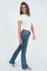 "Starry" flared jeans dark blue sold by Meet Me There