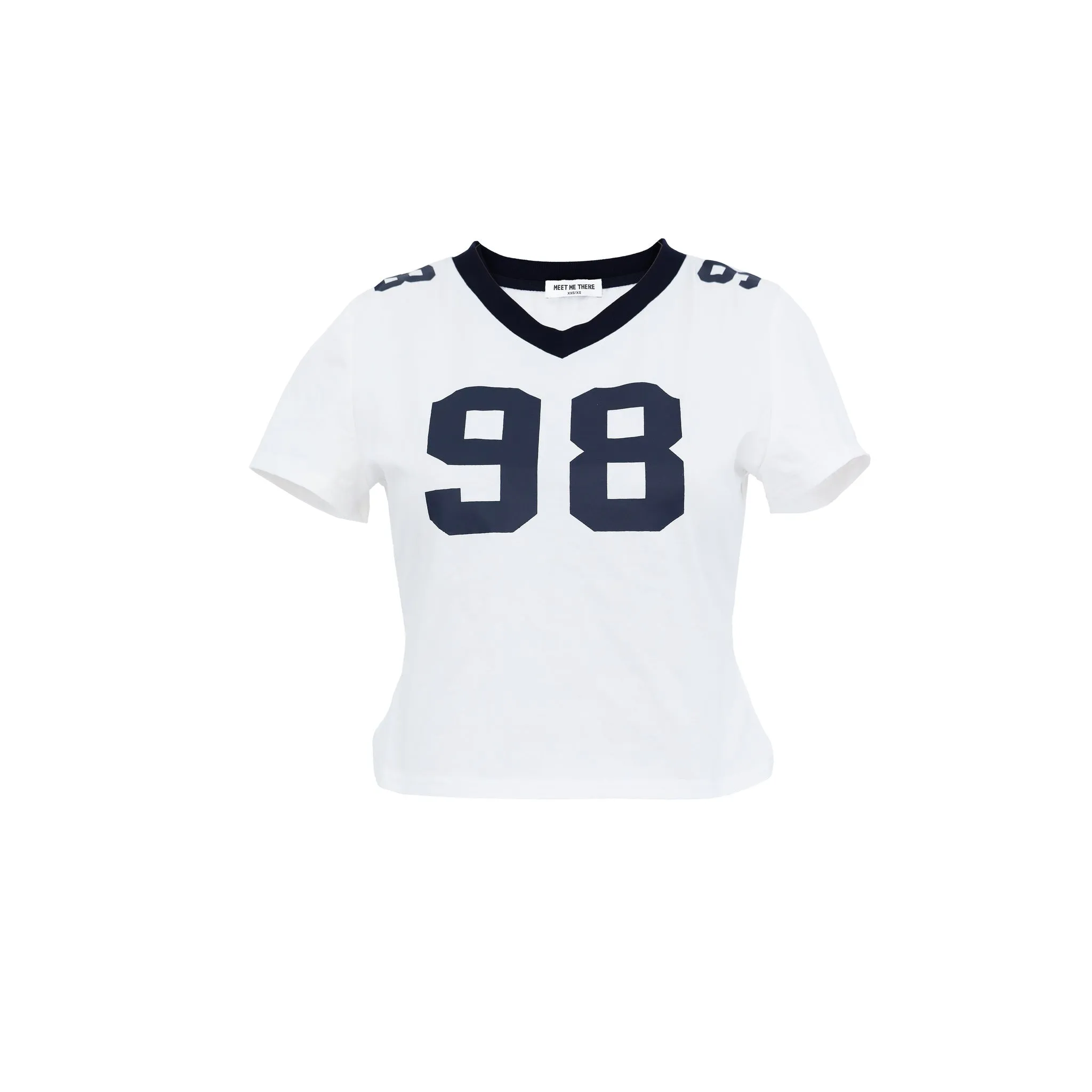 "Jersey" top white sold by Meet Me There product image thumbnail 4