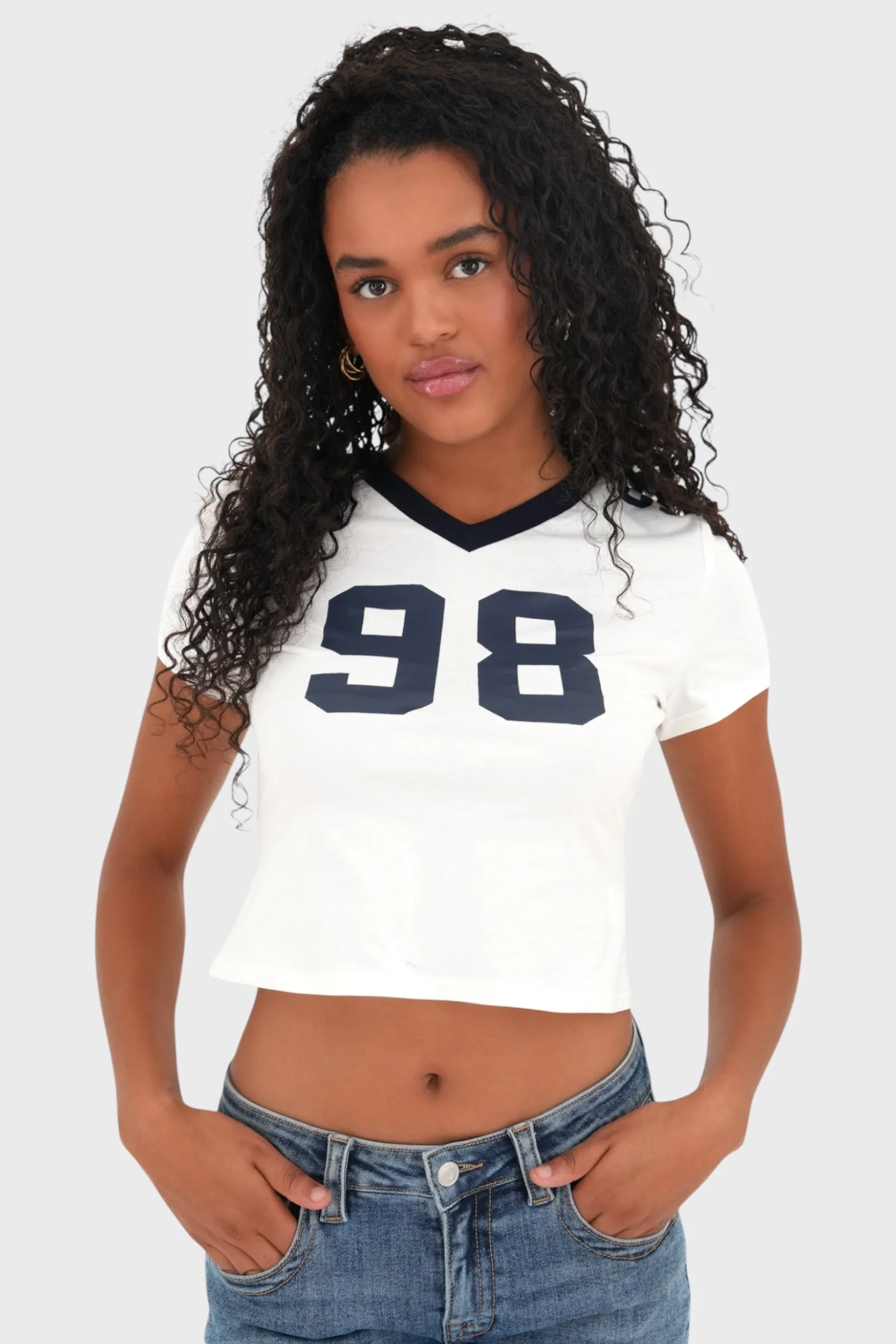 "Jersey" top white sold by Meet Me There