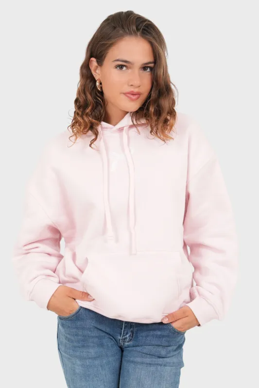 "Ribbon" hoodie pink sold by Meet Me There