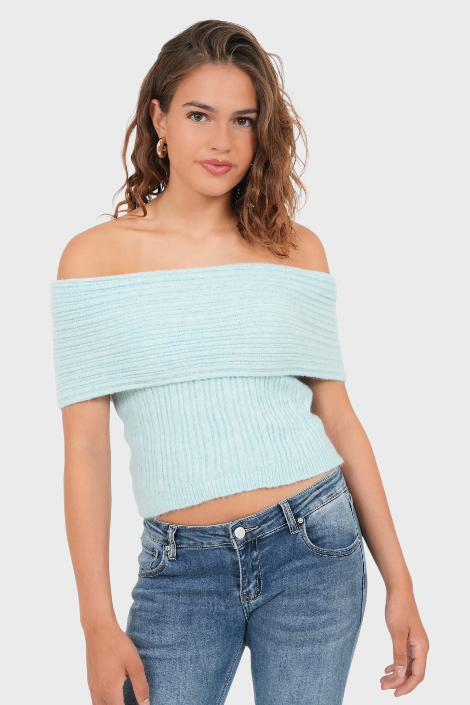 "Flore" top blue sold by Meet Me There