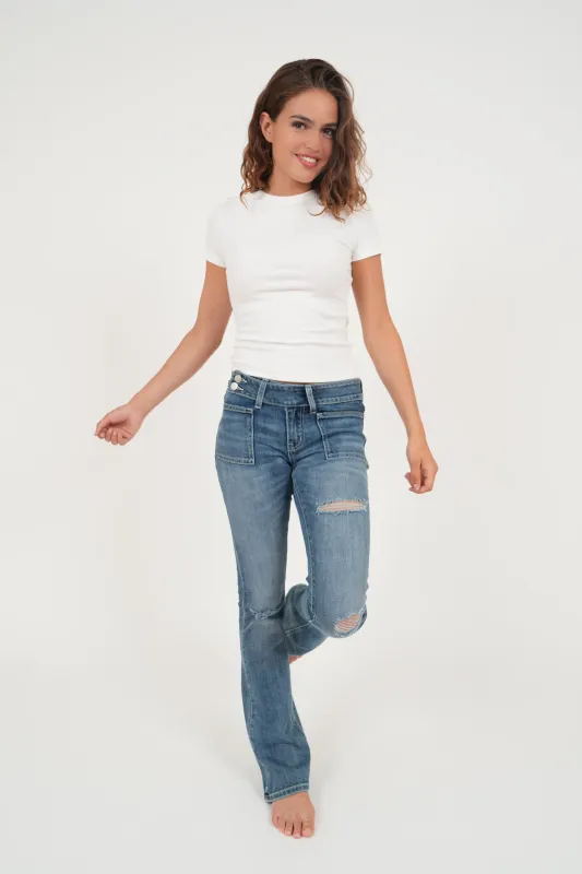 "Brooklyn" jeans blue sold by Meet Me There