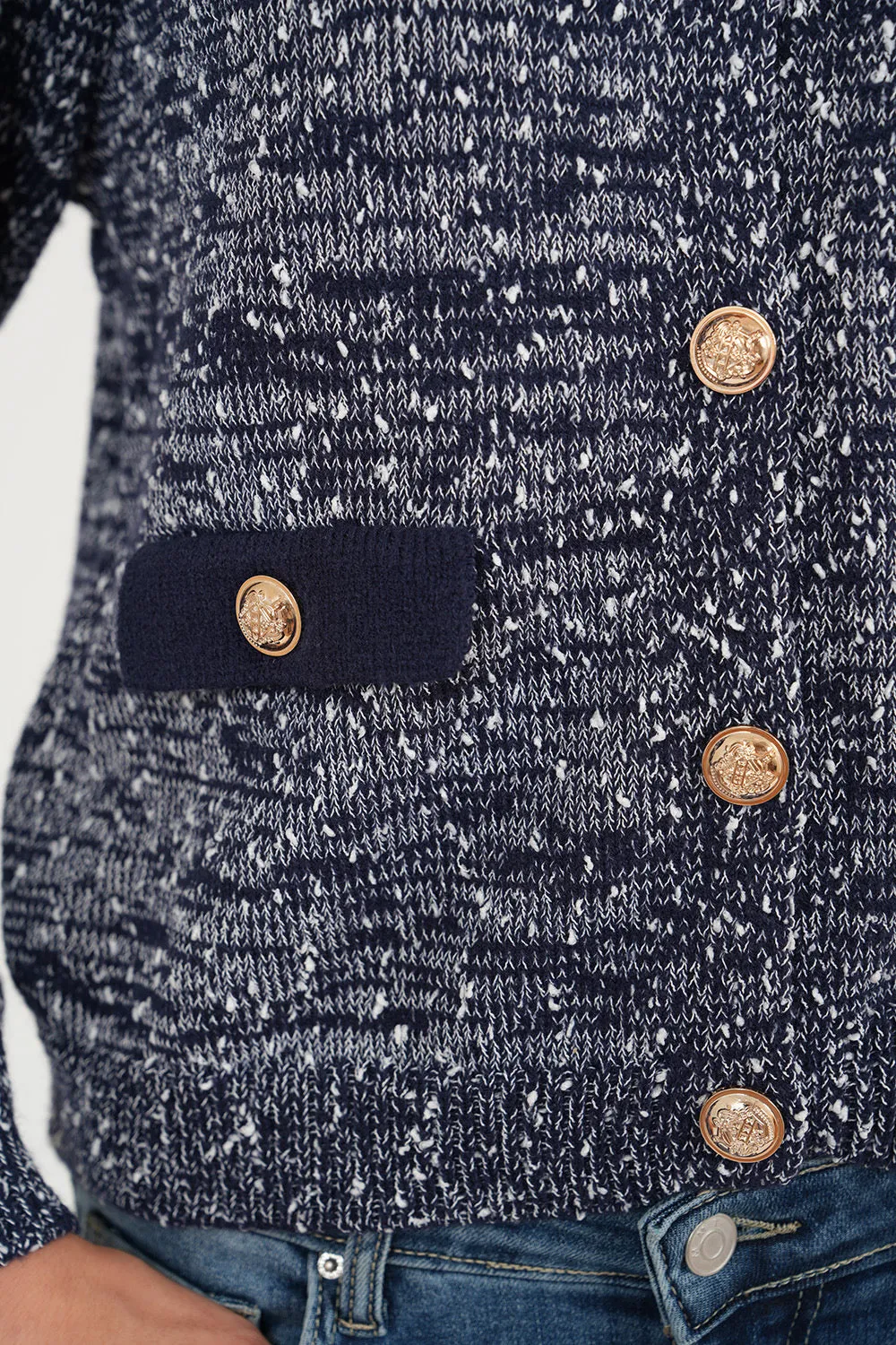 "Marine" vest navy sold by Meet Me There product image thumbnail 4