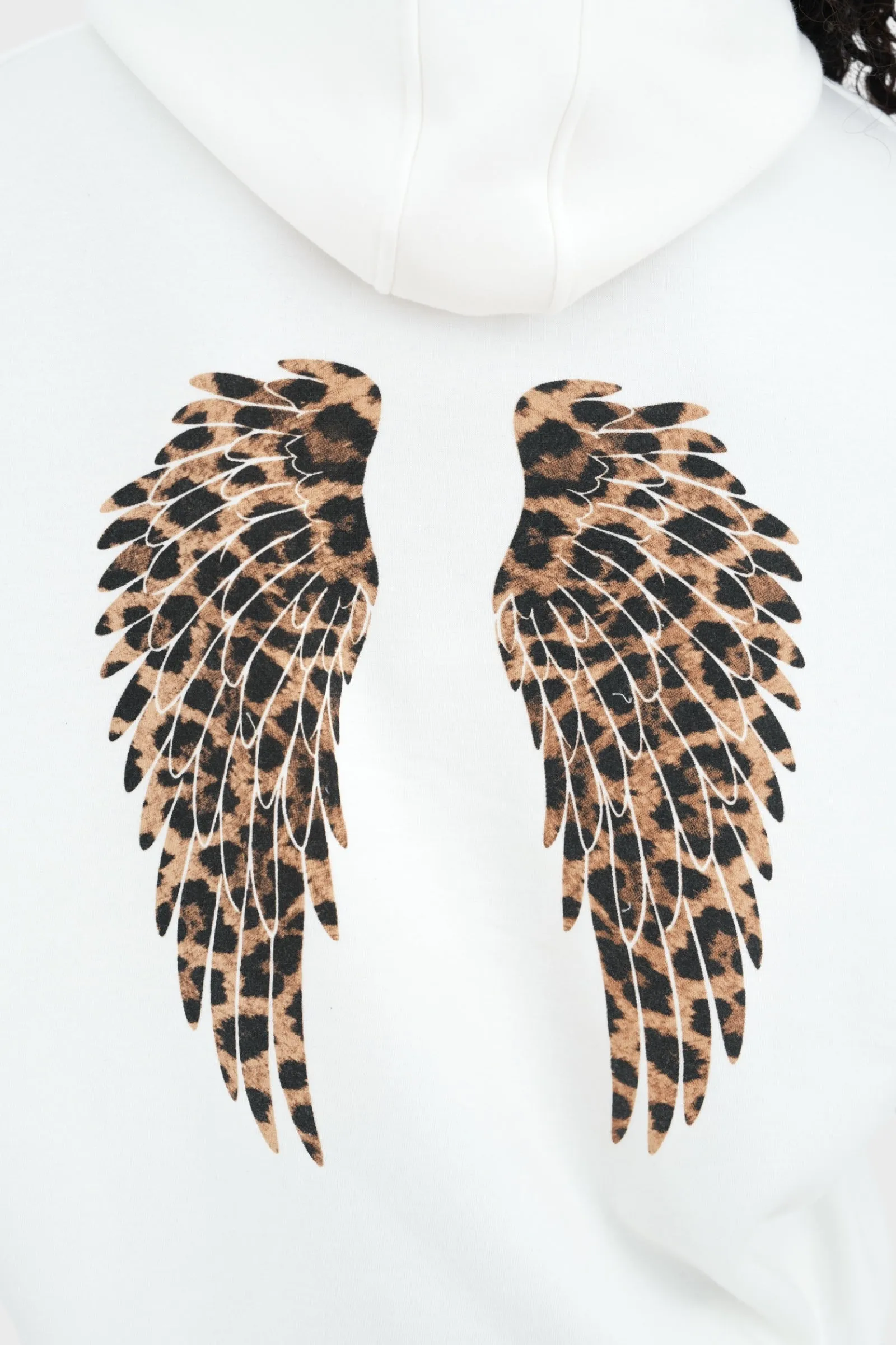 "Wing" hoodie leopard sold by Meet Me There product image thumbnail 4