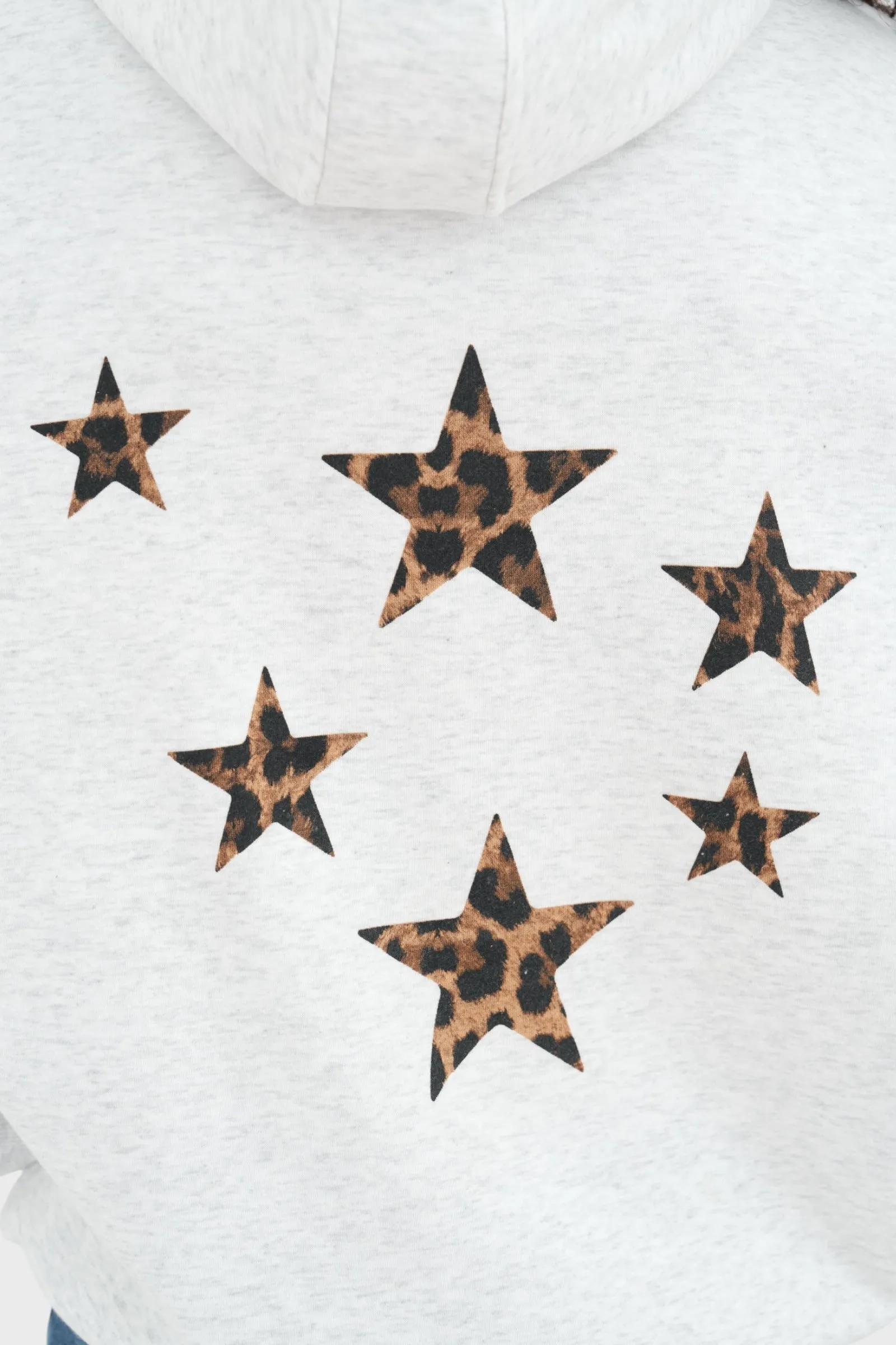 "Stars" leopard hoodie grey sold by Meet Me There product image thumbnail 5
