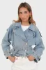 "Gigi" denim jacket blue sold by Meet Me There