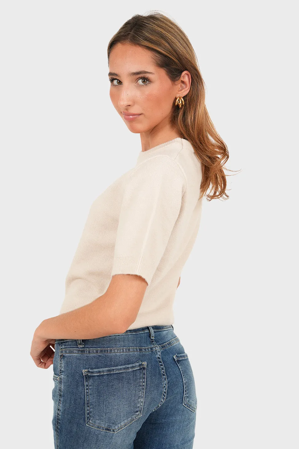 "Everyday" sweater taupe sold by Meet Me There product image thumbnail 3