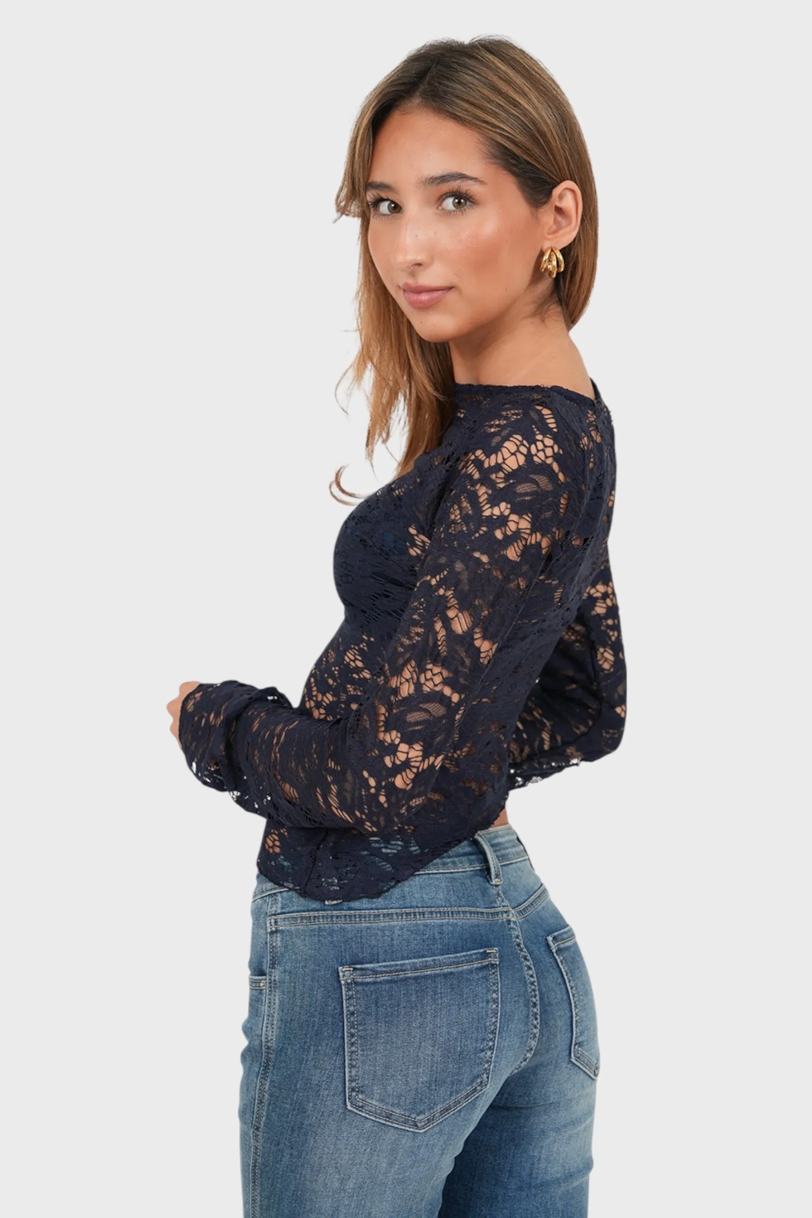 "Ivy" top navy sold by Meet Me There product image thumbnail 4