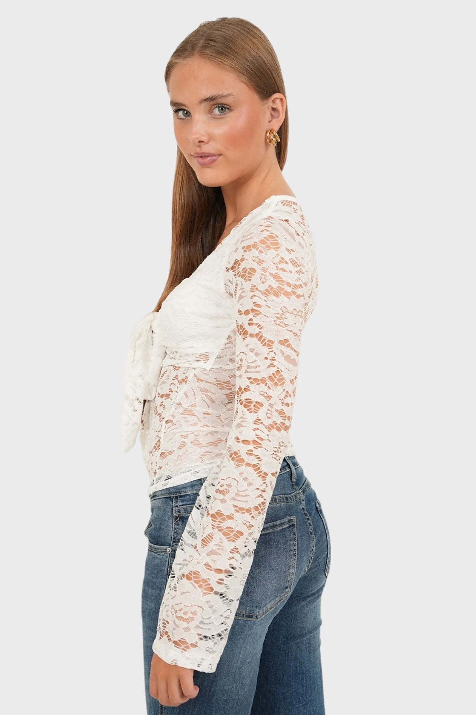 "Olive" top white sold by Meet Me There product image thumbnail 3