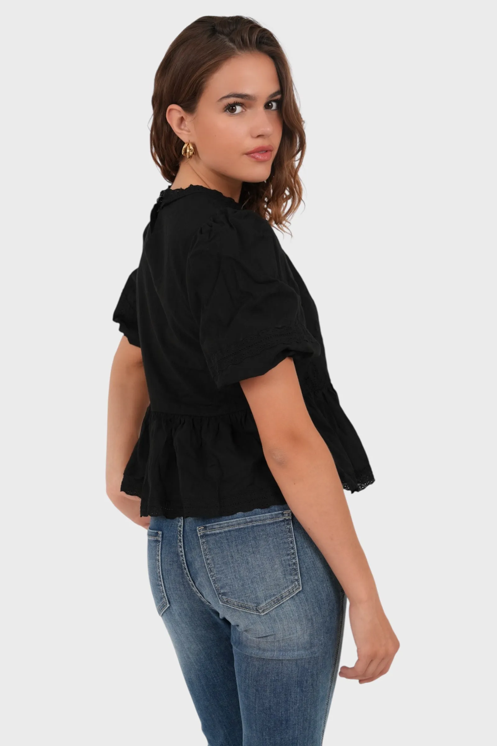 "Grace" blouse black sold by Meet Me There product image thumbnail 3