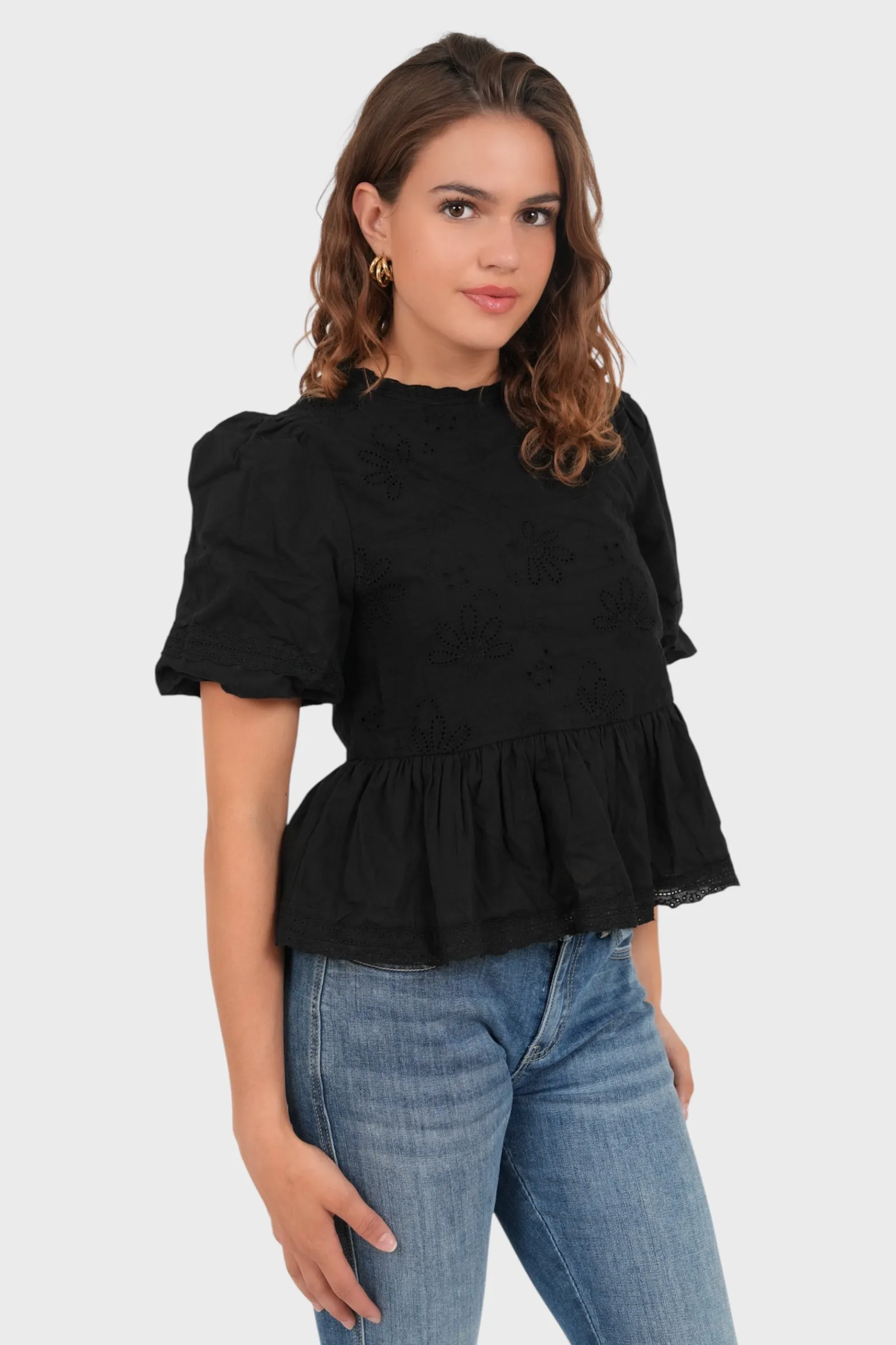 "Grace" blouse black sold by Meet Me There