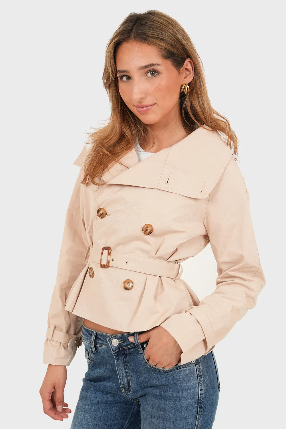 "Copenhagen" trenchcoat beige sold by Meet Me There product image thumbnail 2